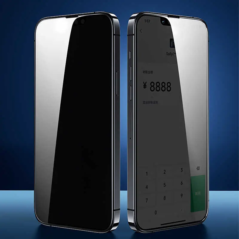 iPhone 13 Mini Gizlilik Ekran Koruyucu - Benks V Pro Privacy