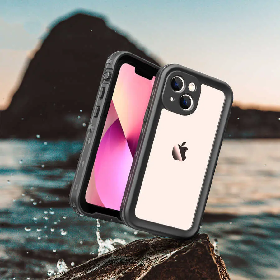 iPhone 13 Mini Su Geçirmez Kılıf - Zore 1-1