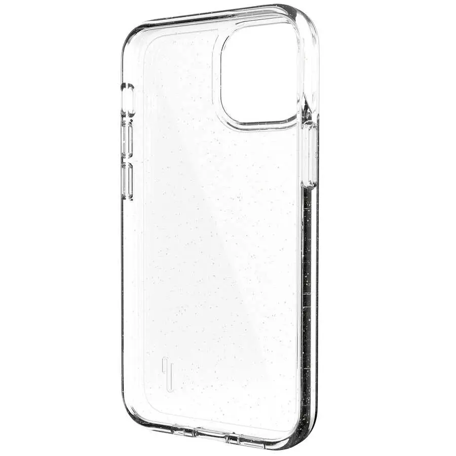iPhone 13 Mini Şeffaf Simli Kılıf - Ugly Rubber Vogue