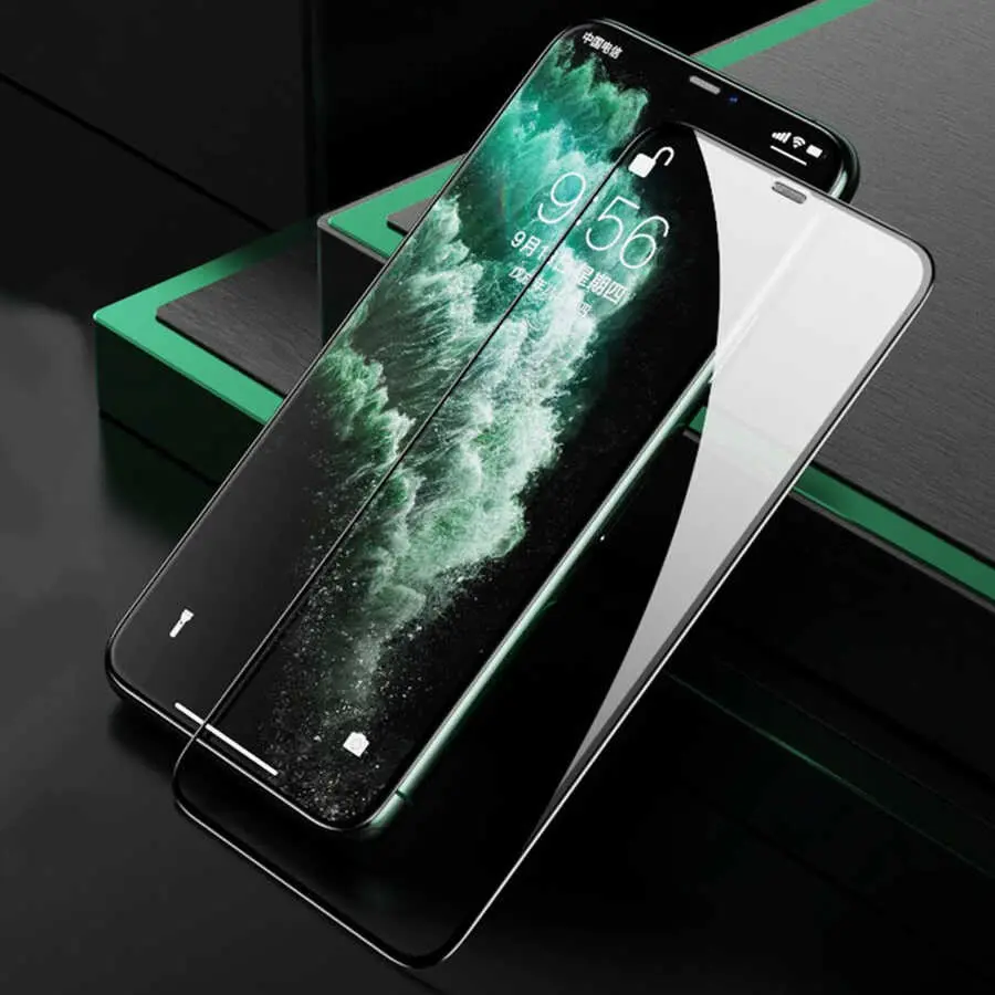 iPhone 13 Mini Tam Kaplama 9H Cam Ekran Koruyucu - Zore Rio Glass