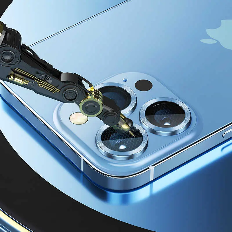 iPhone 13 Kamera Lens Koruyucu, Renkli Metal Tasarım - Benks New KR