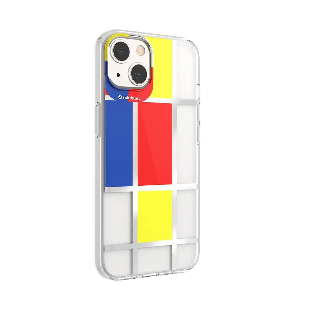 iPhone 13 Çift IMD Baskılı Kılıf - Switcheasy Artist Mondrian