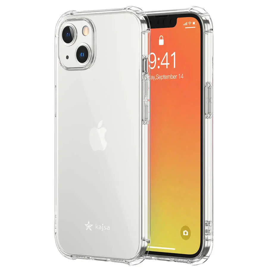 iPhone 13 Şeffaf Kılıf, Airbag Köşeli ve Kablosuz Şarj Uyumlu - Kajsa Transparent