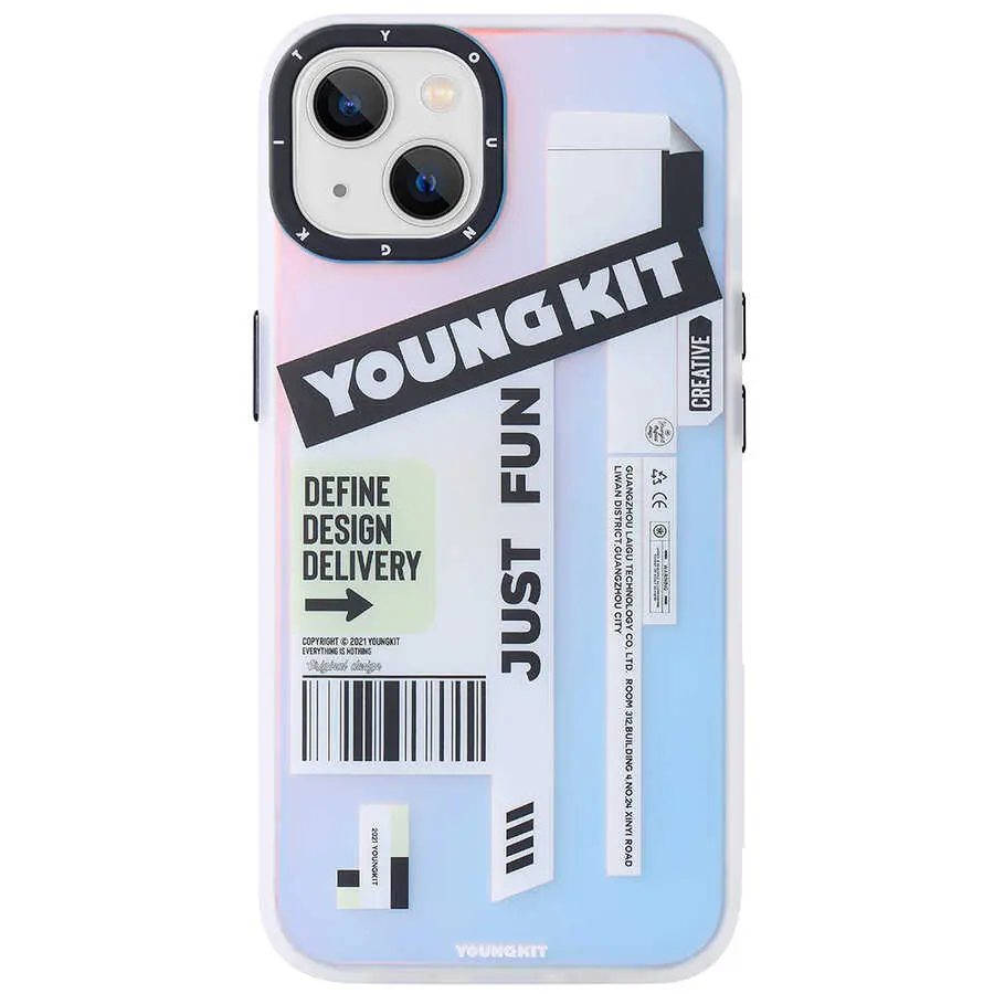 iPhone 13 Kılıf, Desenli ve Darbe Emici Kapak - YoungKit Fashion Culture Time