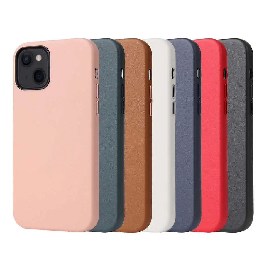 iPhone 13 Deri Kılıf, Kablosuz Şarj Uyumlu - Zore Eyzi