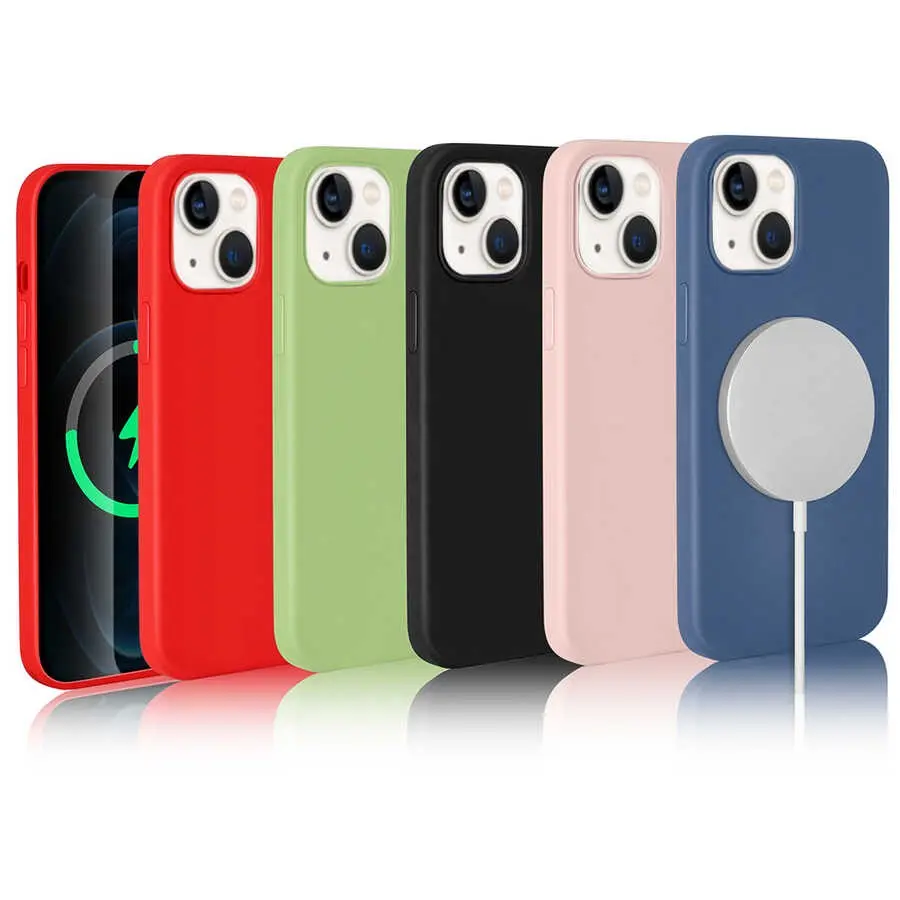 iPhone 13 MagSafe Uyumlu Silikon Kılıf - Zore Silksafe Wireless