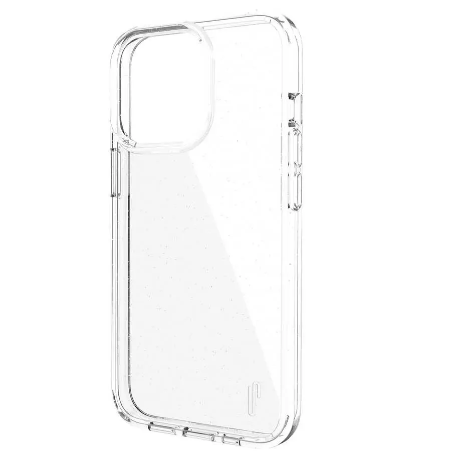 iPhone 13 Pro Şeffaf Simli Kılıf, Kamera Korumalı - Ugly Rubber Vogue