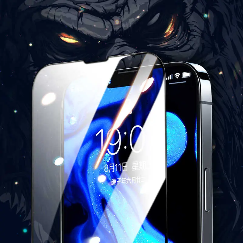 iPhone 13 Pro Temperli Cam Ekran Koruyucu - Benks Little KingKong