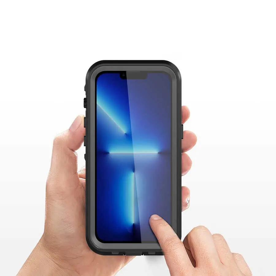 iPhone 13 Pro Su Geçirmez Kılıf, 2 m Düşme Dayanımlı - Zore