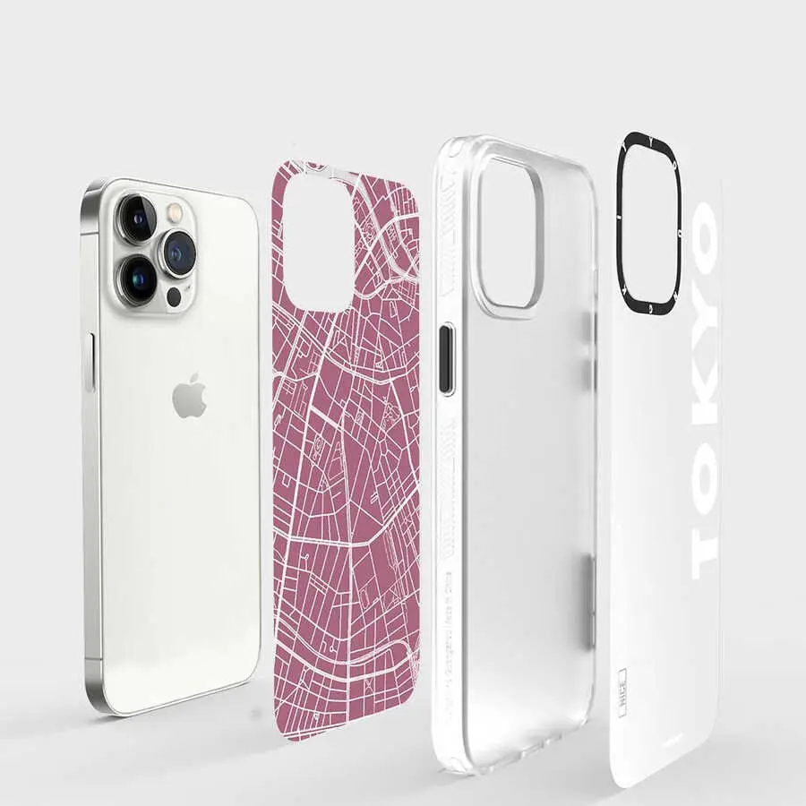iPhone 13 Pro Kılıf, Şehir Desenli Darbe Emici Kapak - YoungKit World Trip
