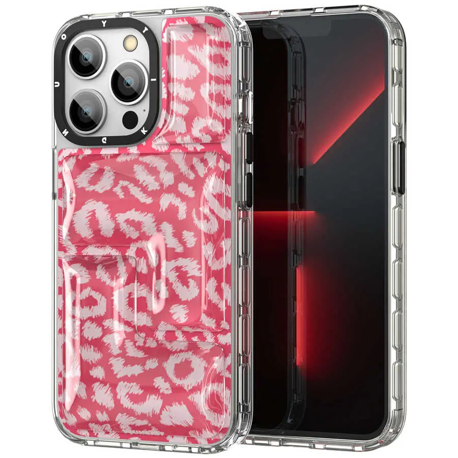 iPhone 13 Pro Çok Katmanlı Koruma Kılıf - YoungKit Leopard Article