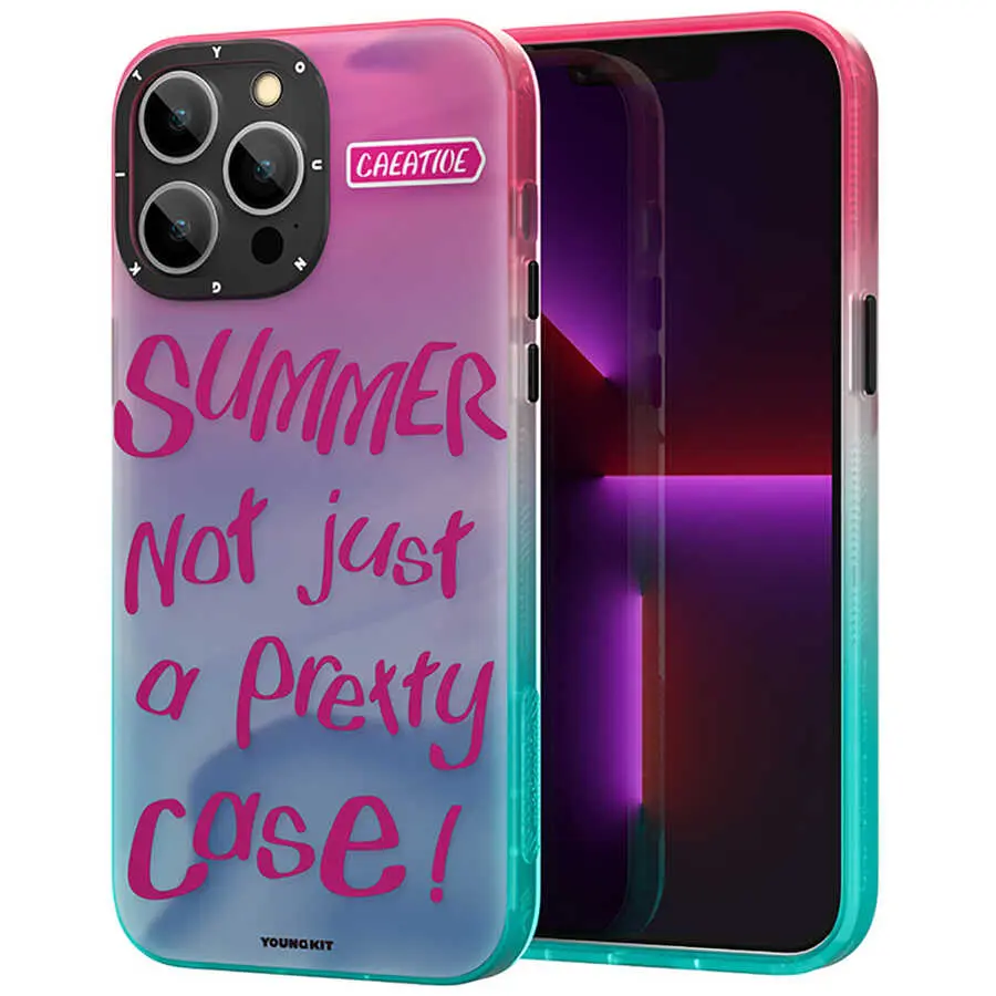 iPhone 13 Pro Kılıf, Çok Katmanlı Koruma - YoungKit Summer Serisi