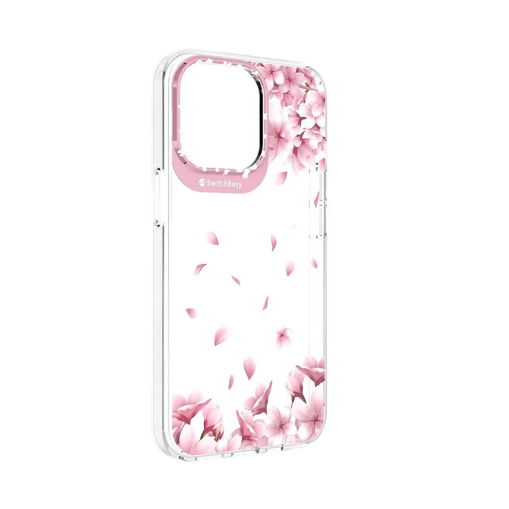 iPhone 13 Pro Çift IMD Baskılı Lisanslı Kılıf - Switcheasy Artist Sakura