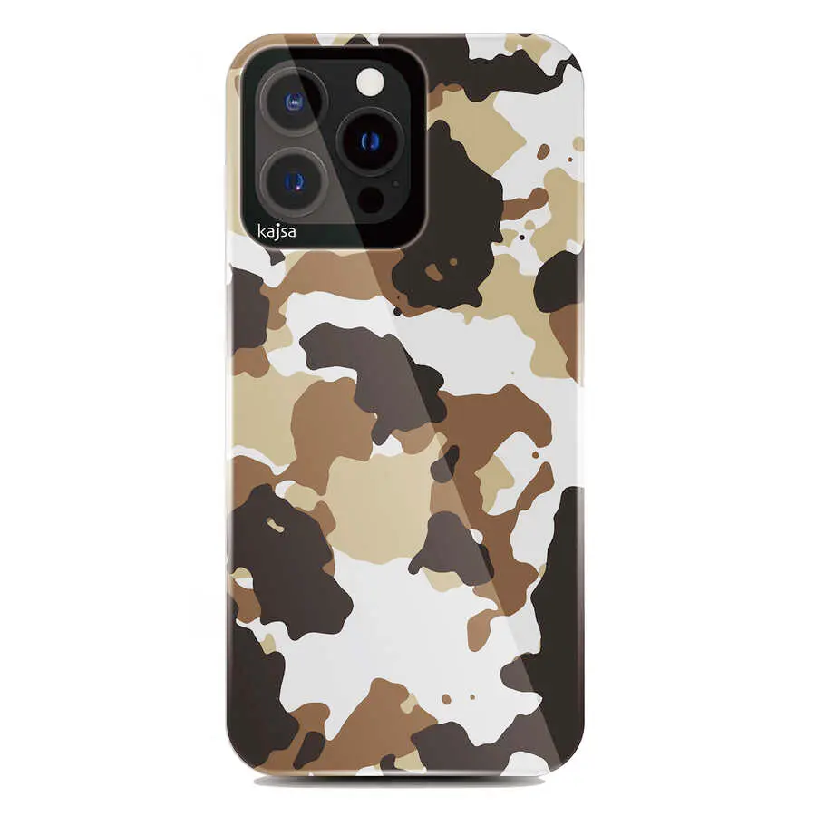 iPhone 13 Pro Kamuflaj Desenli Kılıf - Kajsa Camo Kapak