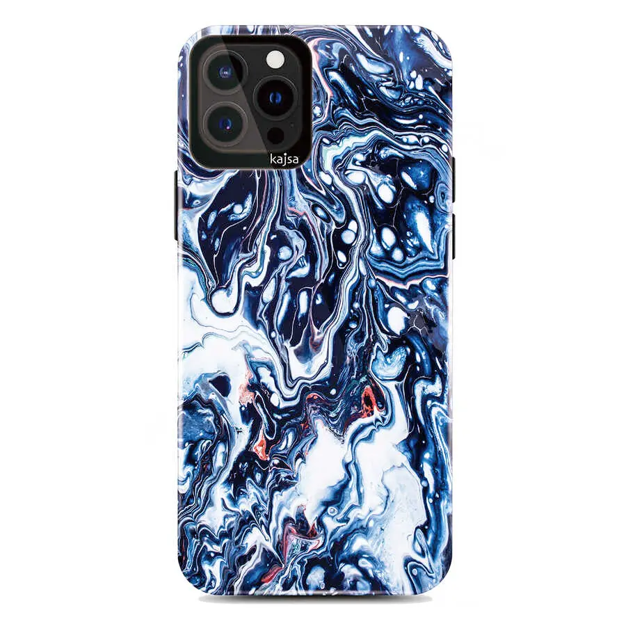iPhone 13 Pro Kılıf, Ebru Tasarımlı İnce Yapı - Kajsa Lava