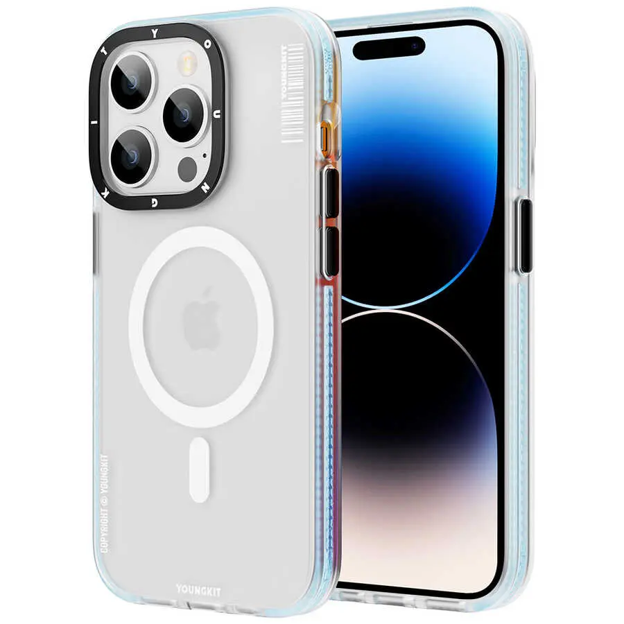 iPhone 13 Pro MagSafe Uyumlu Şeffaf Kılıf - Youngkit Jane Sand