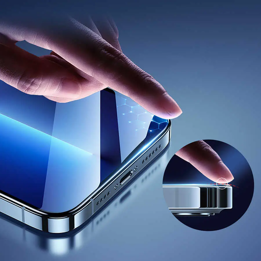 iPhone 13 Pro Max Mat Ekran Koruyucu, Parmak İzi Bırakmayan Cam - Benks
