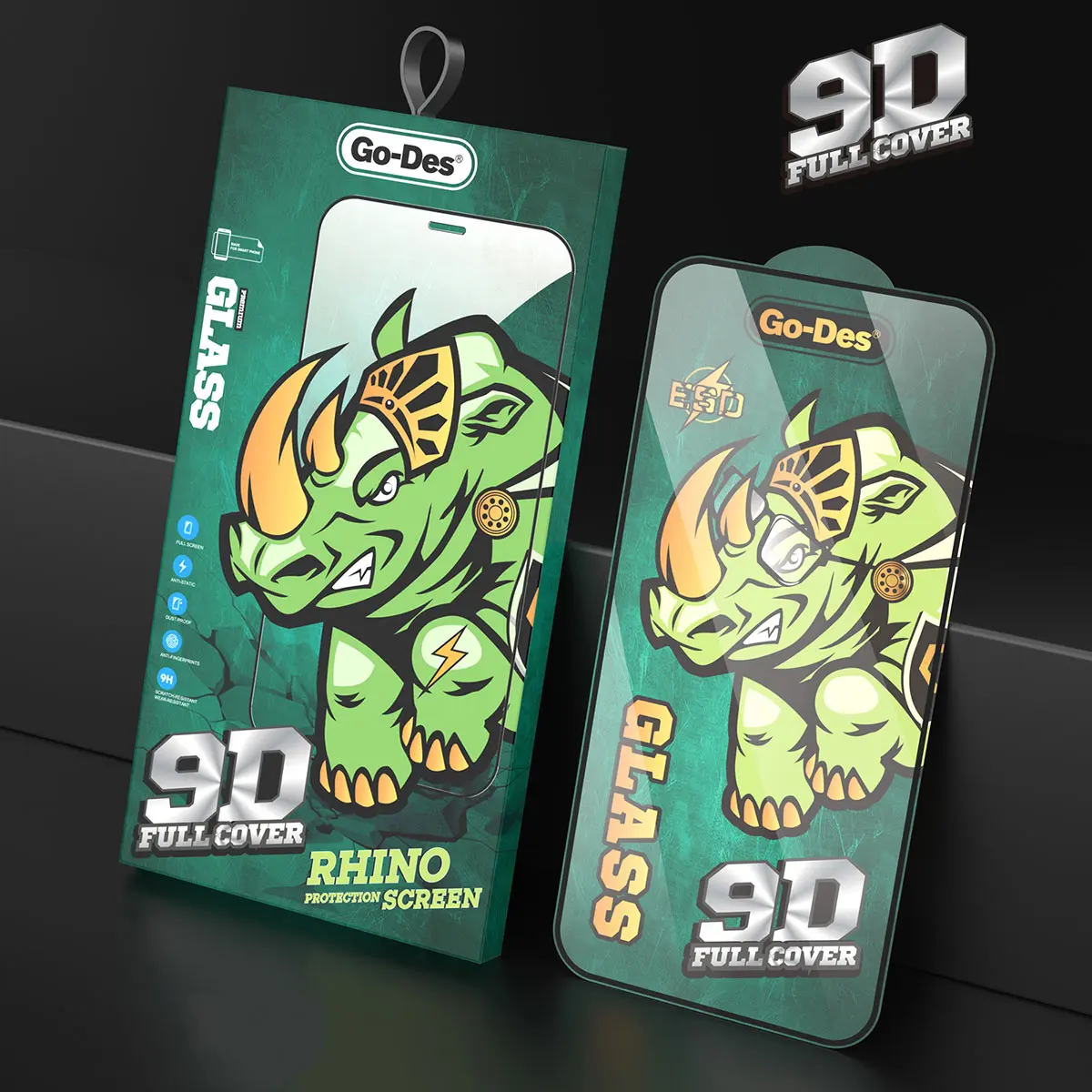 iPhone 13 Pro Max 9D Full Cover Temperli Cam Ekran Koruyucu - Go Des