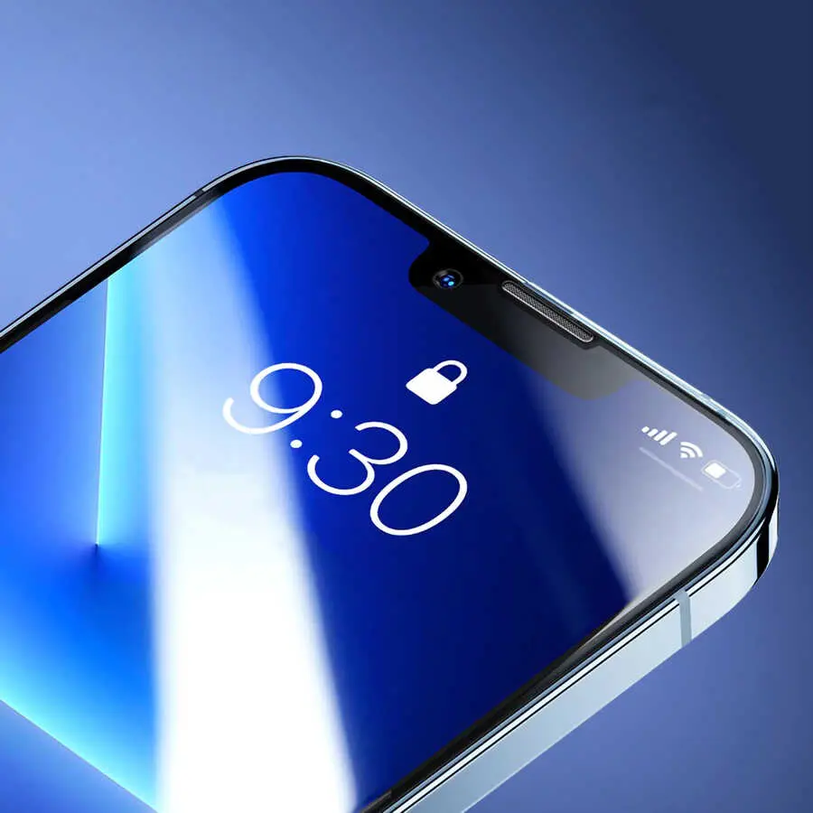 iPhone 13 Pro Max 5D Tam Kaplama Cam Ekran Koruyucu - Davin
