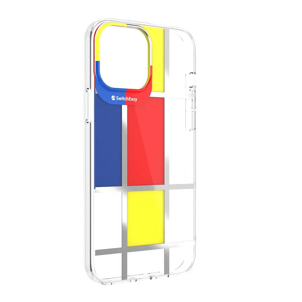iPhone 13 Pro Max Lisanslı Sanat Baskılı Kılıf - Switcheasy Artist Mondrian