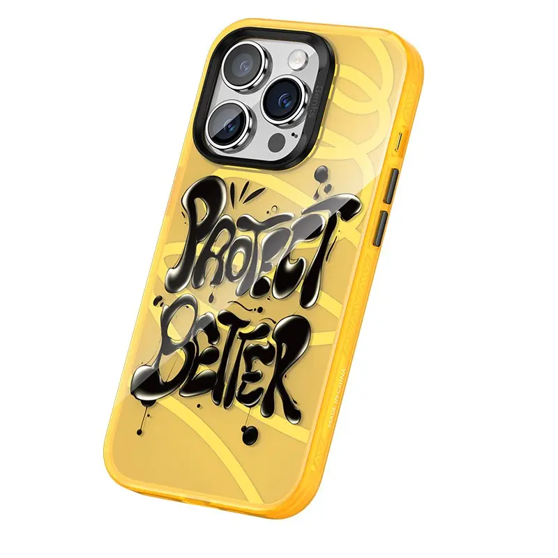 iPhone 13 Pro Max Airbagli TPU Kılıf, Yazı Temalı - Benks Dynamic New