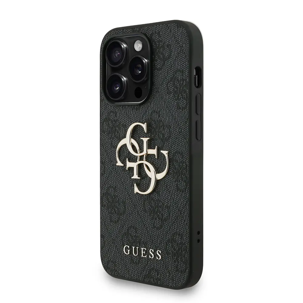 iPhone 13 Pro Max PU Deri Kılıf, Bilek Askı İpli - Guess 4G Logolu