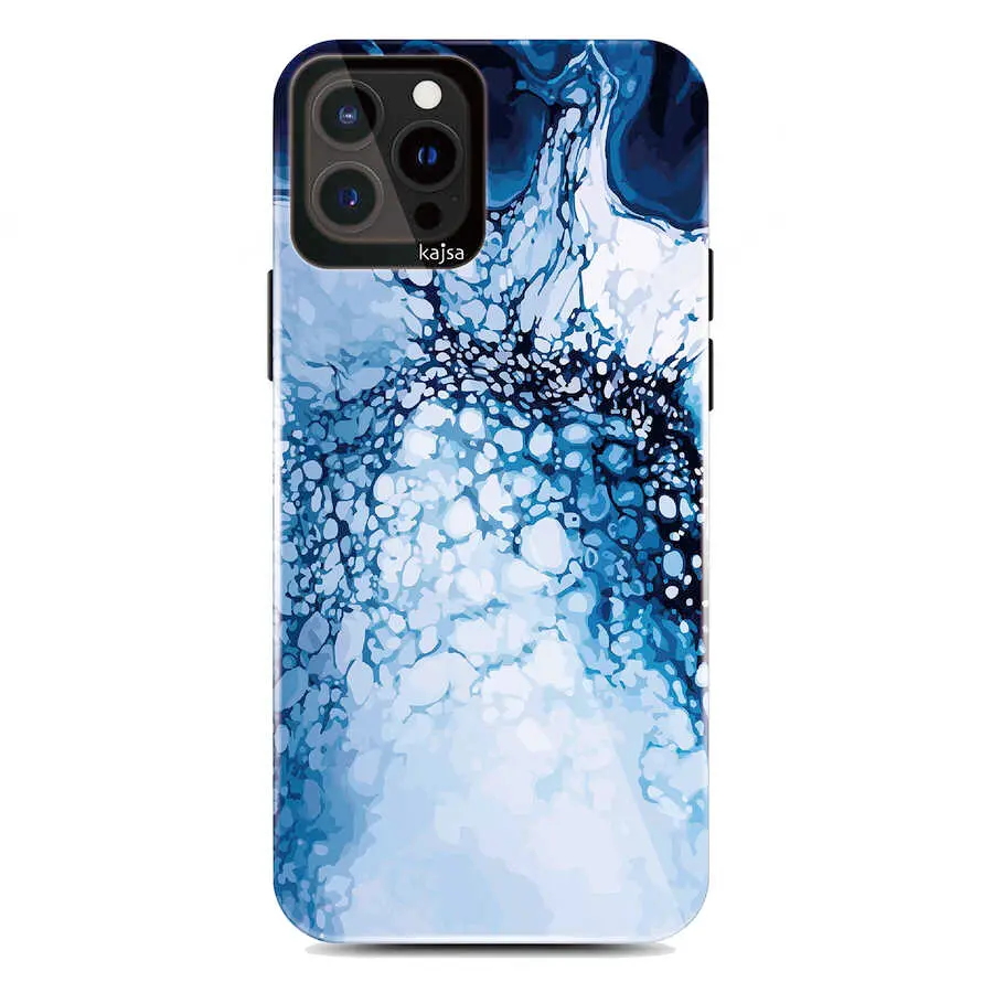 iPhone 13 Pro Max Kılıf, Ebru Tasarımlı İnce Kapak - Kajsa Lava