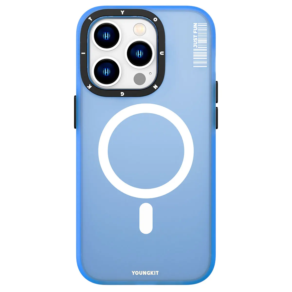 iPhone 13 Pro Max MagSafe Uyumlu Şeffaf Kılıf - Youngkit Colored Sand