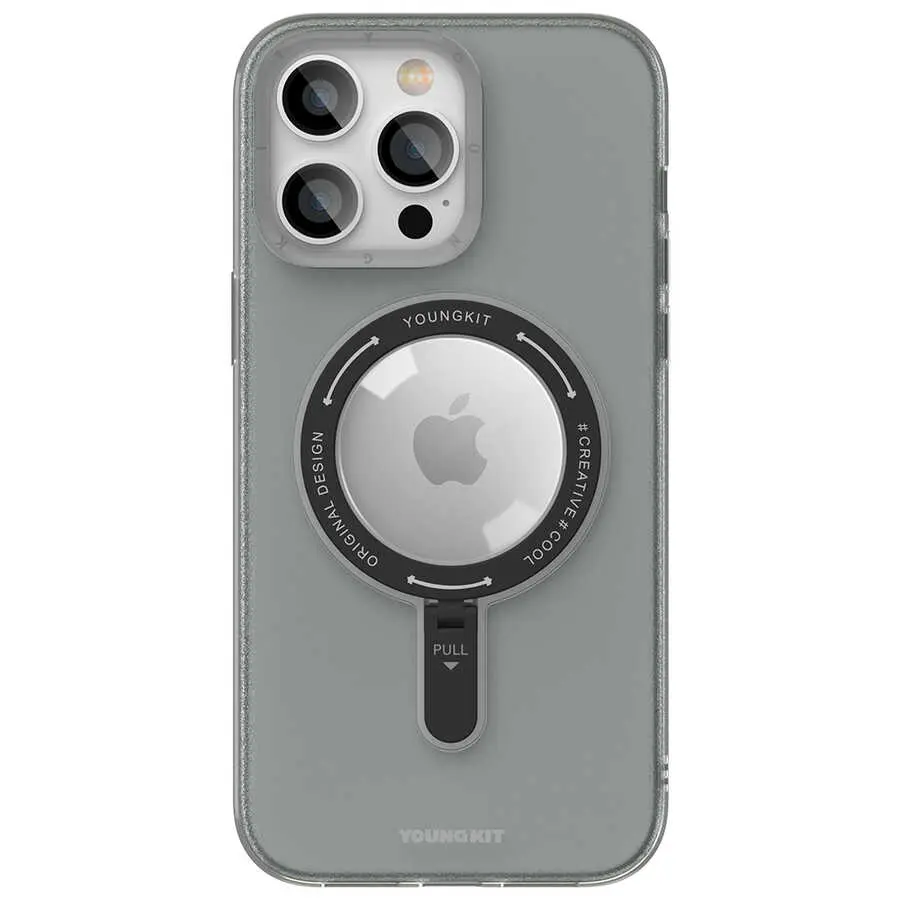 iPhone 13 Pro Max MagSafe Uyumlu Şeffaf Kılıf - Youngkit Rock Serisi