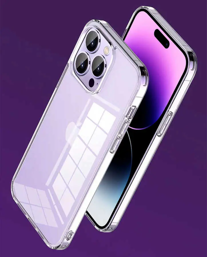 iPhone 13 Pro Max Şeffaf Airbag Tasarımlı Kılıf - Wiwu Concise