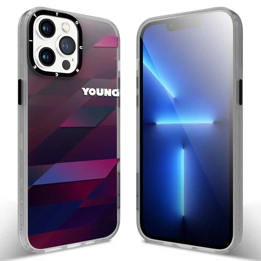 iPhone 13 Pro Max Kılıf, Siyah Butonlu Klasik Seri - YoungKit