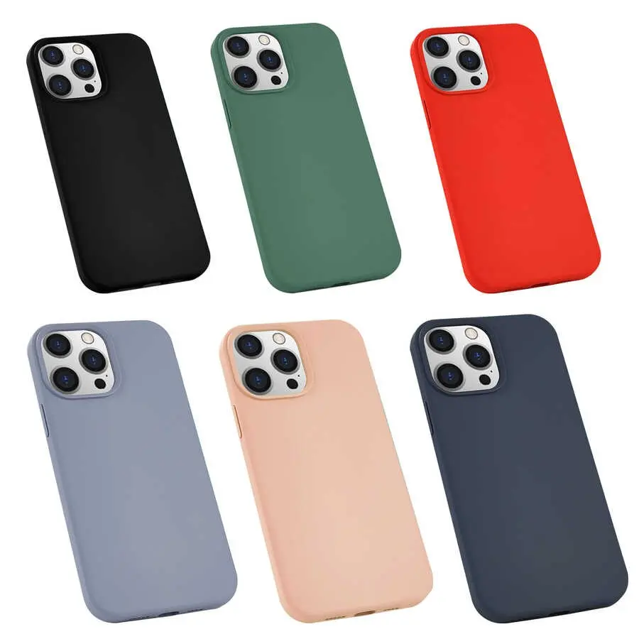iPhone 13 Pro Max İnce Silikon Kılıf - Zore Silk
