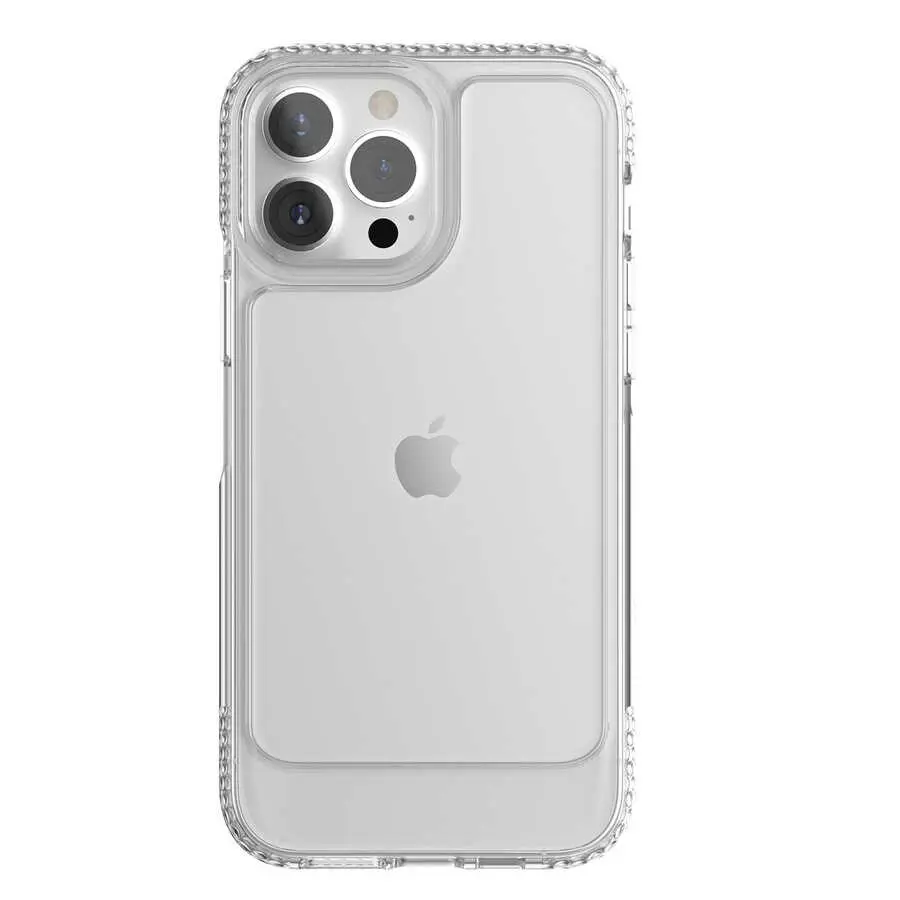 iPhone 13 Pro Max Darbe Emici Şeffaf Kılıf - Ugly Rubber U Model
