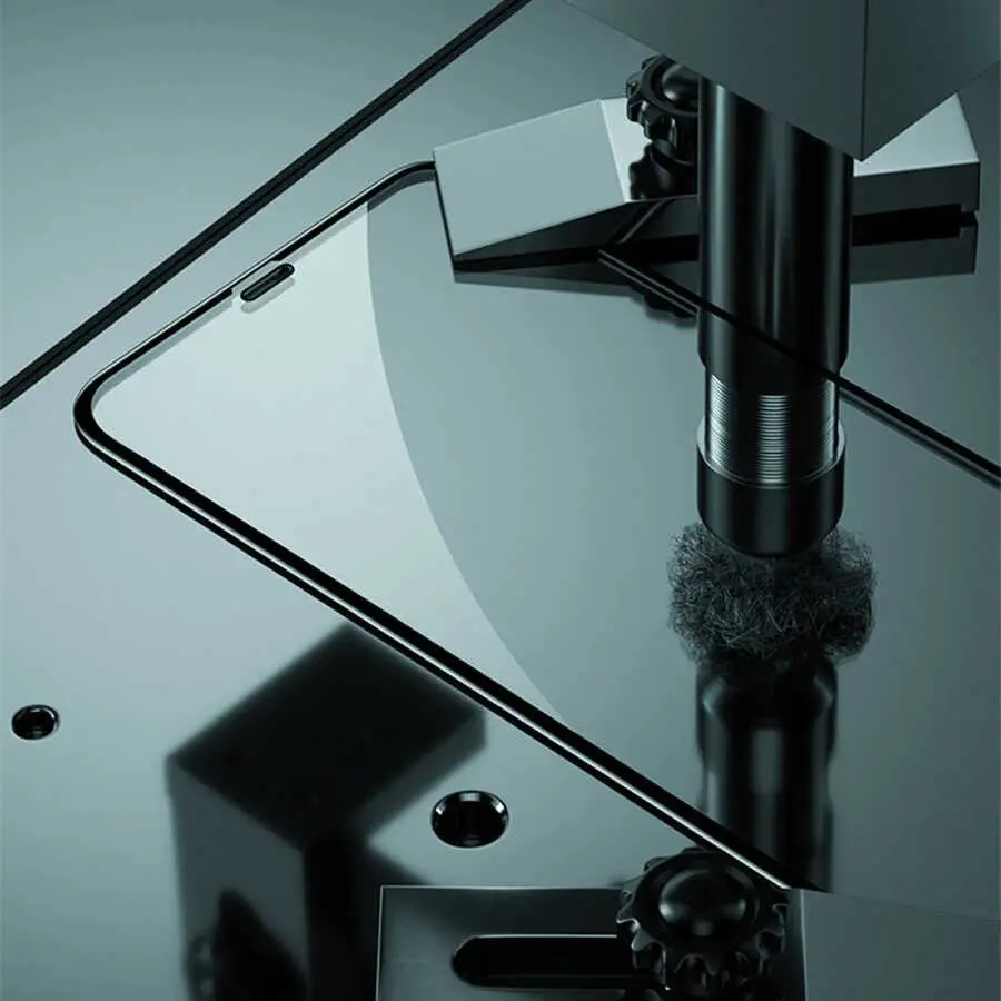 iPhone 13 Pro Max Tam Kaplama 9H Cam Ekran Koruyucu - Zore Rio Glass