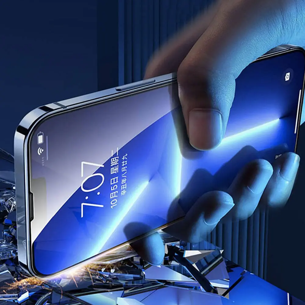 iPhone 13 HD Temperli Cam Ekran Koruyucu, Uygulama Aparatlı - Recci RSP-A10