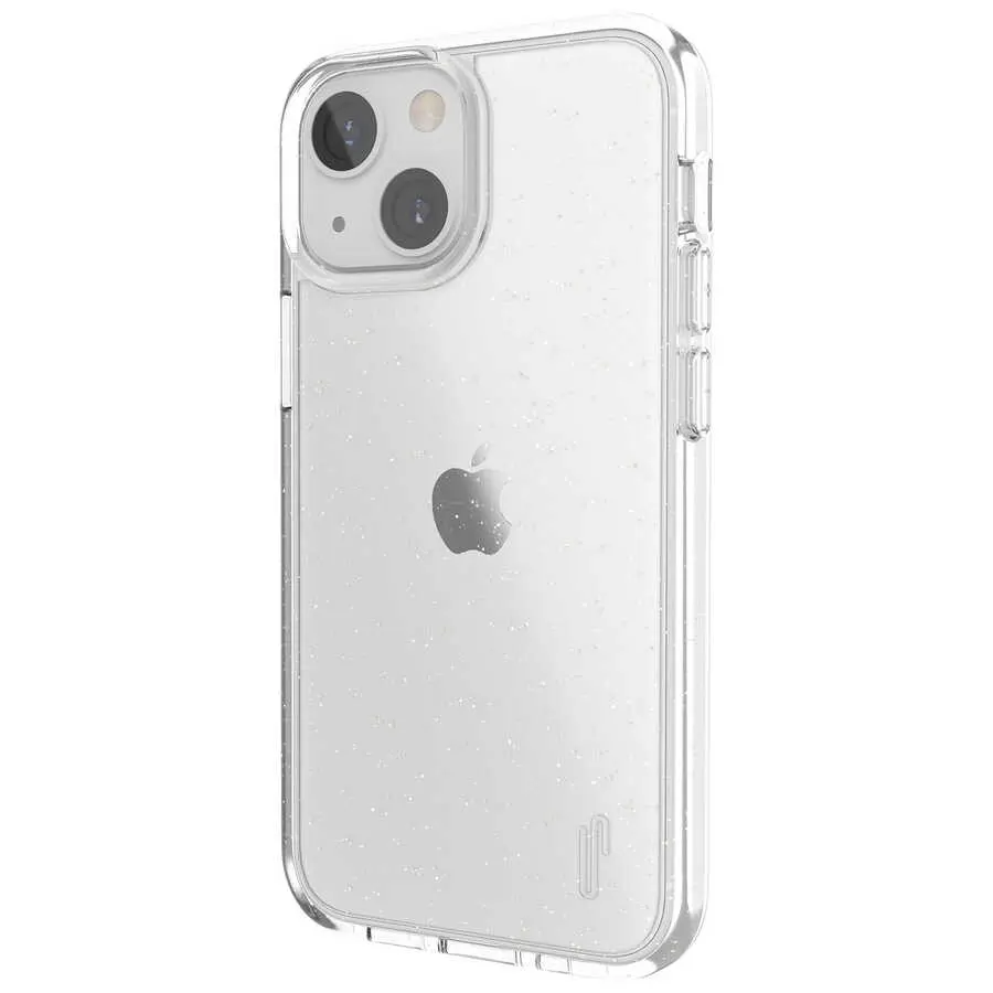 iPhone 13 Şeffaf Simli Kılıf - Ugly Rubber Vogue