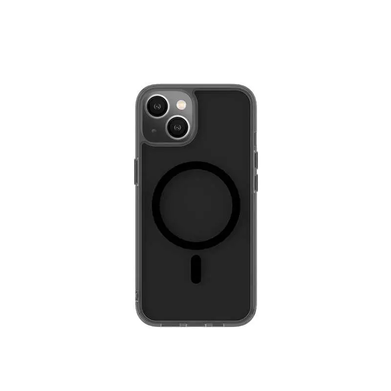 iPhone 13 MagSafe Uyumlu Şeffaf Silikon Kılıf - Wiwu Lens Korumalı