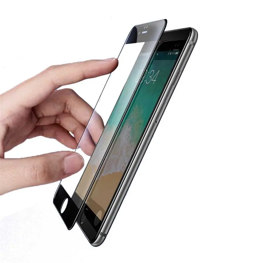 iPhone 6 Plus Seramik Ekran Koruyucu, 3D Kavisli ve Darbe Emici - Davin
