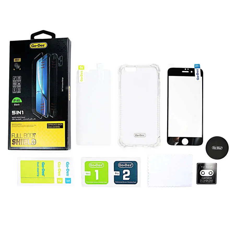 iPhone 6 Plus 5'i 1 Arada Tam Gövde Koruma Seti - Go Des