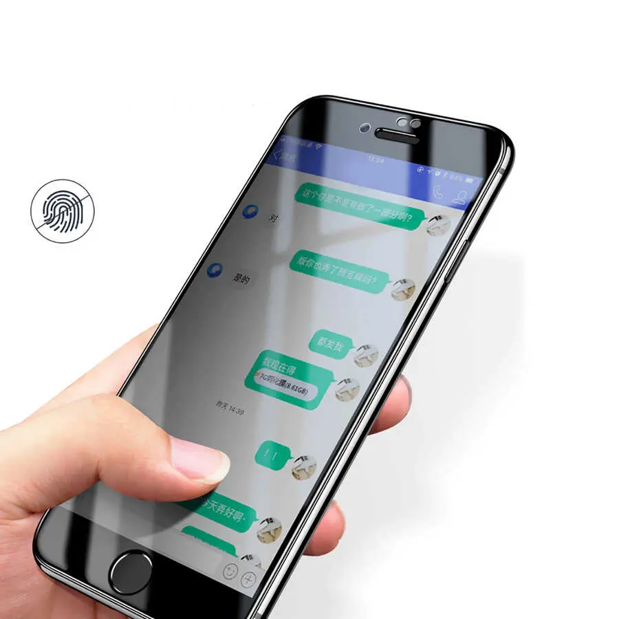 iPhone 7 Uyumlu 5D Privacy Cam Ekran Koruyucu - Davin