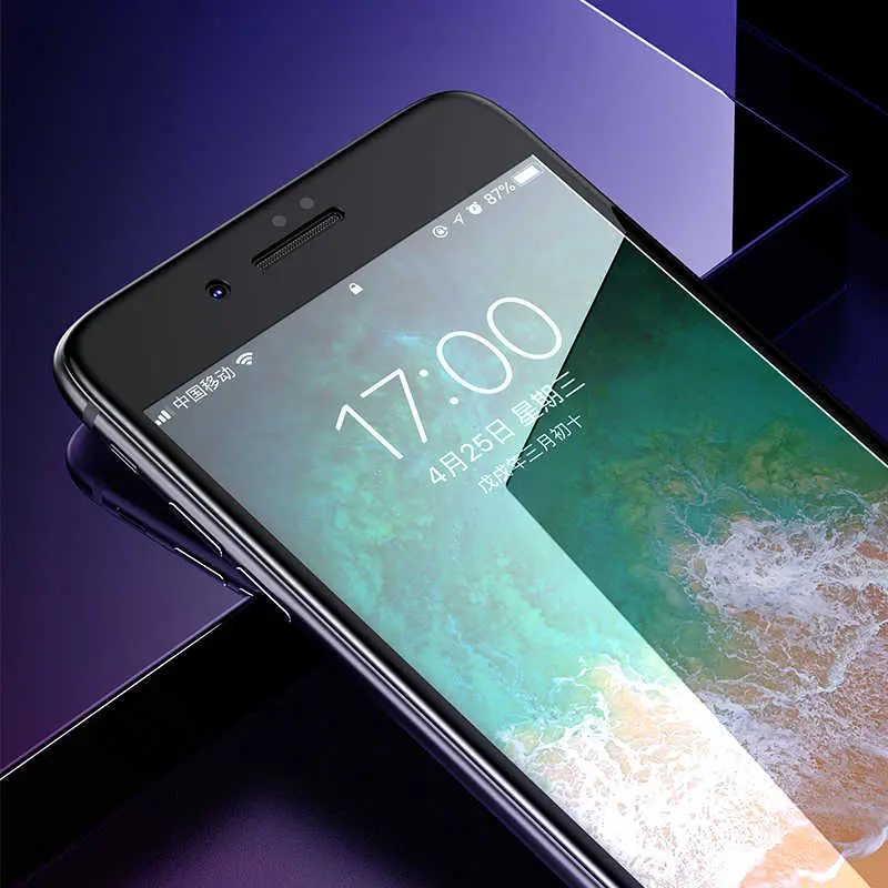 iPhone 8 Ekran Koruyucu, 0.3 mm Tam Kaplamalı Kavisli Kenar - Benks V Pro