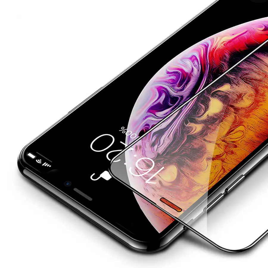 iPhone X Tam Kaplama 5D Cam Ekran Koruyucu - Davin