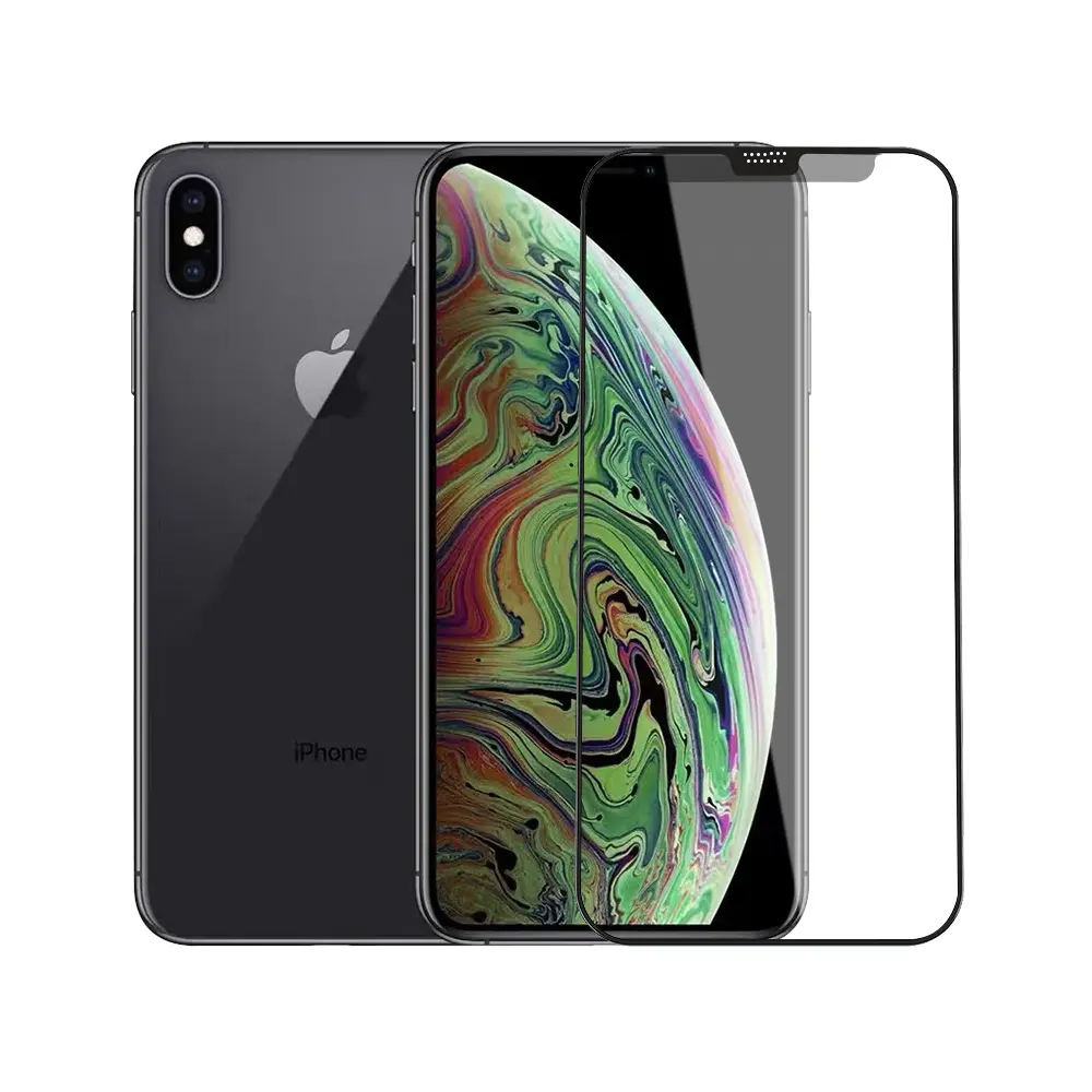 iPhone XS Max Mat Temperli Cam Ekran Koruyucu - Wiwu iVista Screen Matte