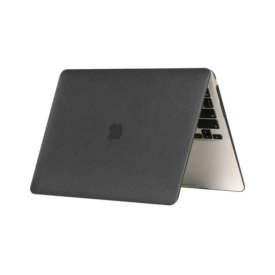 MacBook Pro 13" (2020) Karbon Fiber Tasarımlı Koruyucu Kapak - Zore MSoft