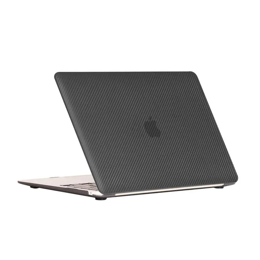 MacBook Pro 13" (2020) Karbon Fiber Tasarımlı Koruyucu Kapak - Zore MSoft