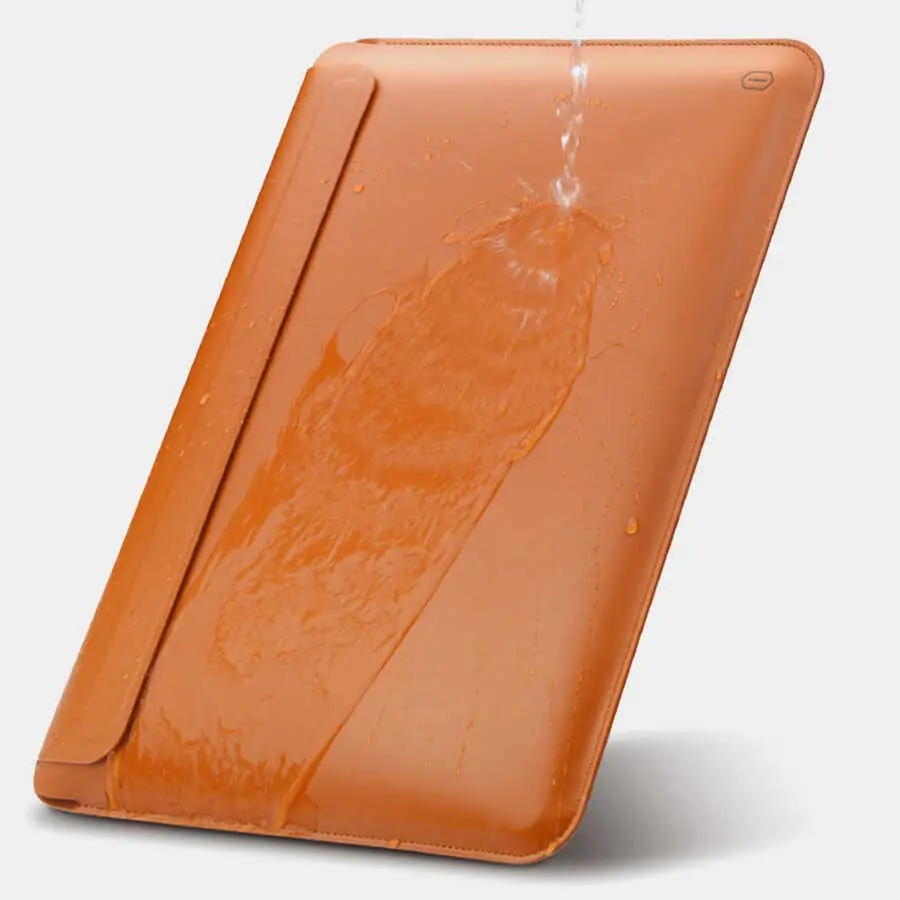 MacBook Pro 14 inç Standlı PU Deri Kılıf - Wiwu Skin Pro