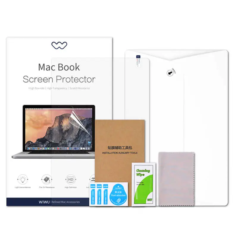MacBook Pro 15" Retina Ekran Koruyucu, 0.15 mm PET Film - Wiwu