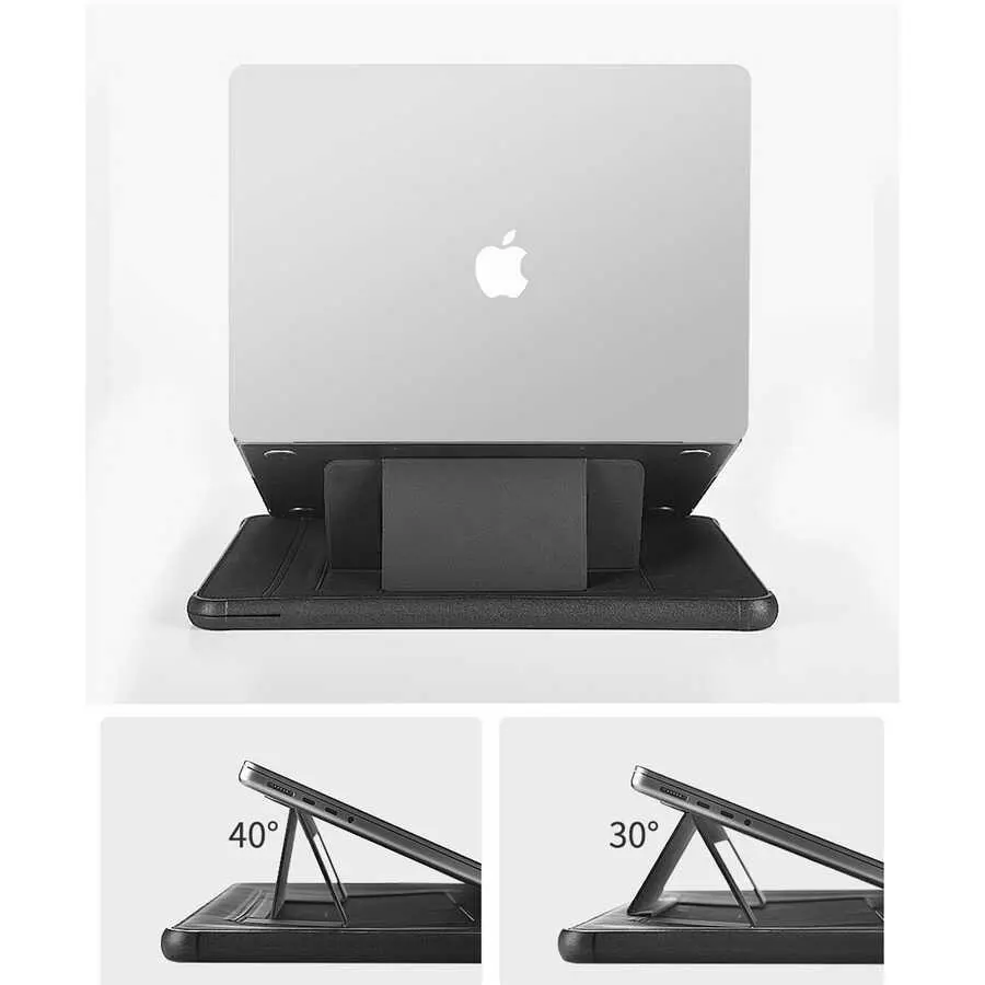 MacBook Pro 16" 2023 A2780 Standlı Manyetik PU Laptop Kılıfı - Wiwu Defender