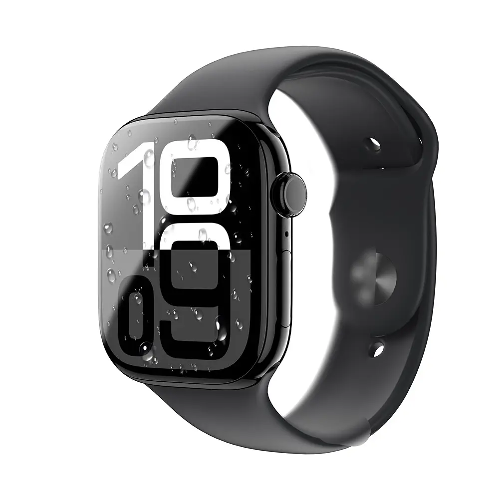 Apple Watch 10 42mm Amazingthing Radix Protective Parmak İzi Bırakmayan HD Ekran Koruyucu Film + Kolay Uygulama Aparatı