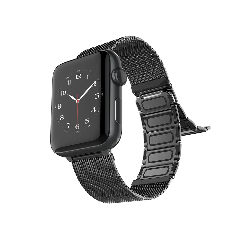 Apple Watch 42 mm Manyetik Metal Hasır Saat Kordonu - Raptic Classic Plus